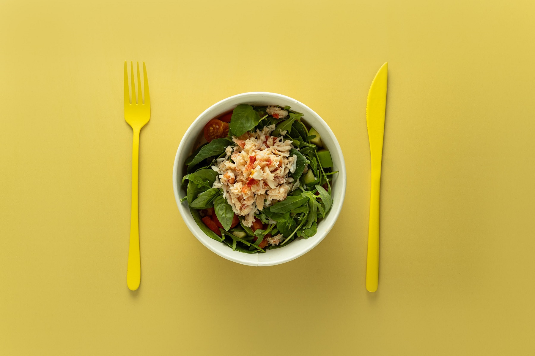 Салат с крабом