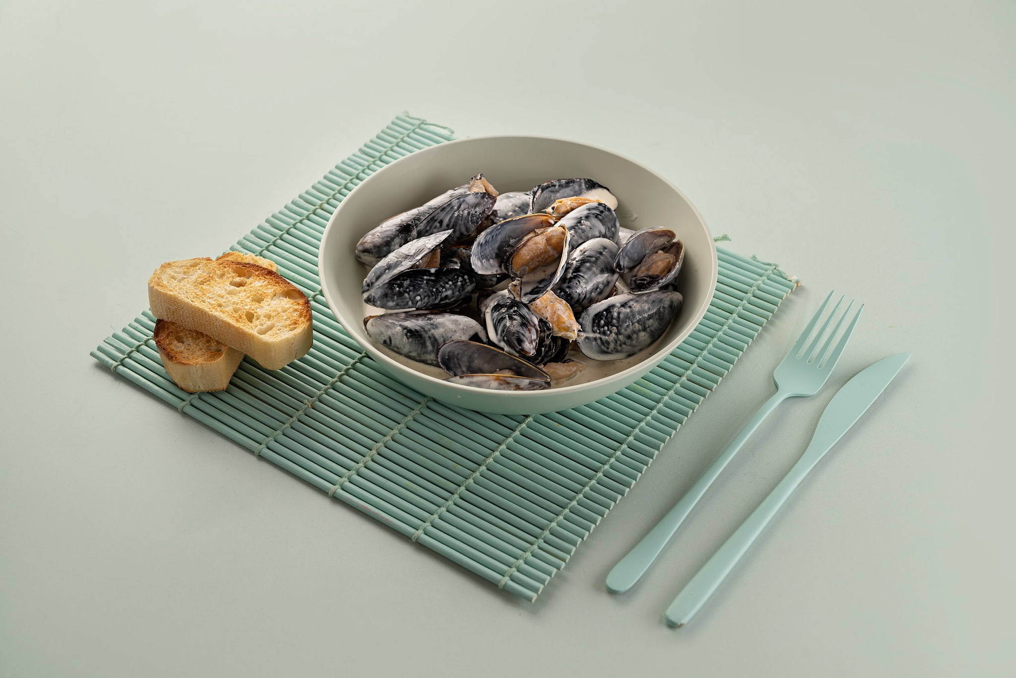 Мидии в сливочно-трюфельном соусе